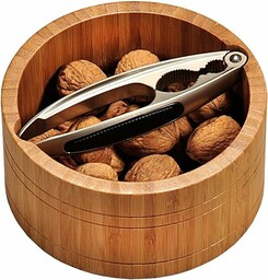 Kesper Okrągła miska na orzechy, bambus, brązowa, 17