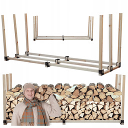 Stojak na drewno kominkowe wiata na drzewo opałowe