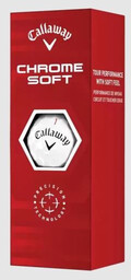Piłki golfowe CALLAWAY CHROME SOFT (białe)