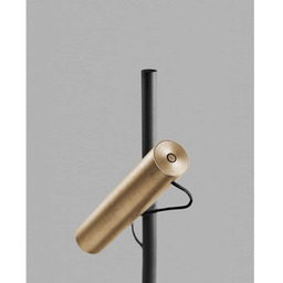 Lampa Podłogowa LIGHT-POINT, złoty mosiężny, salon, aluminium
