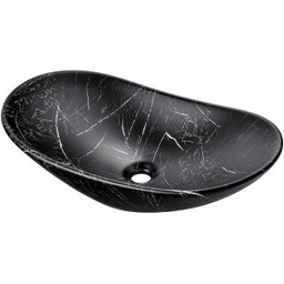 COMAD Umywalka nablatowa LENA 62 czarny mat UN-LENA-MB2
