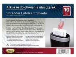 Arkusze do oliwienia niszczarek