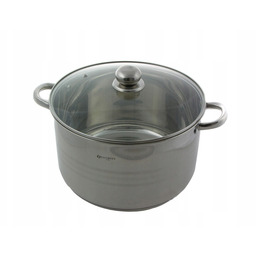 Indukcja Garnek stal z Pokrywką 20L 36cm 7313