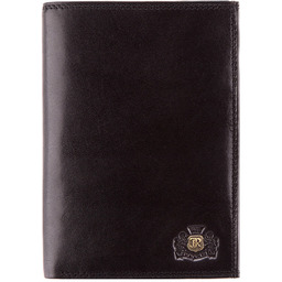Męski portfel ze skóry z herbem bez zapięcia