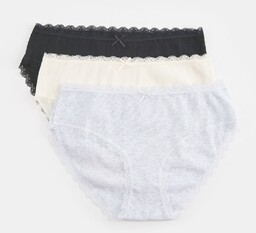 Sinsay - Majtki hipster 3 pack - Wielobarwny