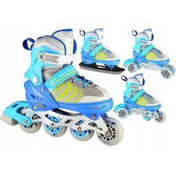 4w1 Łyżworolki Wrotki Rekreacyjne Regulowane 39-43