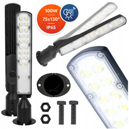 Lampa Uliczna Led 100W Czujnik Zmierzchu IP65 Barwa