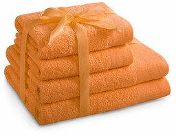 AmeliaHome Komplet ręczników Amari pomarańczowy, 2 szt. 50