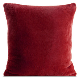 Poszewka futrzana bordowa JA188-03