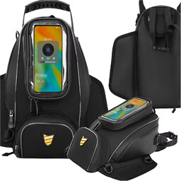 Sakwa Motocyklowa z Odczepianym Etui na Telefon, Wodoodporna