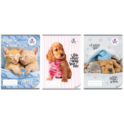 Zeszyt A4/32K kolor 3-linie The sweet pets (10szt)