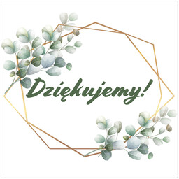 Naklejka na pudełko na koperty z życzeniami, prezentami