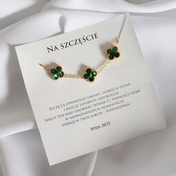 Prezent na Sesje bransoletka z dedykacją na szczęście