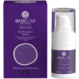 BasicLab Redukcja i Stymulacja Korygujące serum z 0,05%
