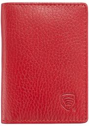 Małe damskie etui na karty zbliżeniowe RFID (czerwony)