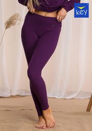 Ciepłe legginsy z szerokim pasem LXL 729 3