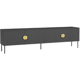 Szafka RTV Mond 09 Czarna 200 cm