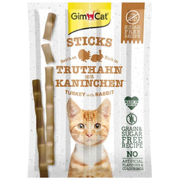 GIMCAT Sticks z indykiem i królikiem przysmak