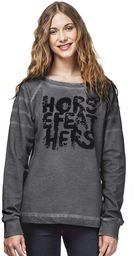 bluza damska HORSEFEATHERS LEA SWEATSHIRT (washed black)