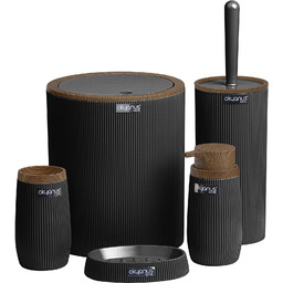 Zestaw Łazienkowy 5 el Stripe Komplet do Wc