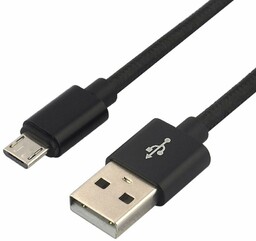 Kabel przewód pleciony USB - micro USB everActive