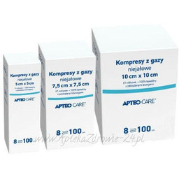Apteo Kompresy niejałowe z gazy 10 x 10