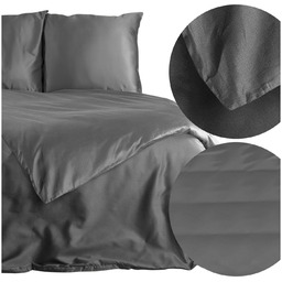 Pościel 140 x 200 2cz Satynova Nova3 Stalowy