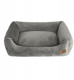 RECOBED Kanapa Welurove szara M 80x65cm