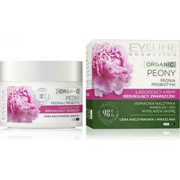 Eveline Organic Peony Łagodzący Krem redukujący zmarszczki
