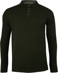 Koszulka Polo Zielona, Khaki, Długi Rękaw, Longsleeve