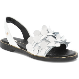 Armodo Białe Sandały Modne Wsuwane Obuwie Damskie