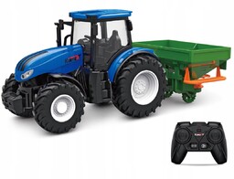 Zdalnie Sterowany Niebieski Traktor z Siewnikiem Zabawa