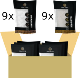 Makaron Konjac, mix fettuccine/spaghetti 18 x 270g -