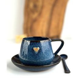 Pakamera Filiżanka beczułka ręcznie robiona z sercem 250