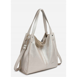 Złota Pojemna Torebka Damska na Ramię LUIGISANTO Format