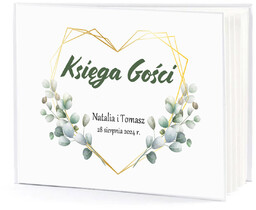Księga gości weselnych z kwiatami - 50 kartek
