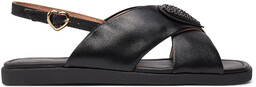 Sandały LOVE MOSCHINO JA16232G0IIE0000 Czarny