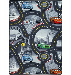 Dywan Disney Cars 250X250 Auta Drogi Wyścigi
