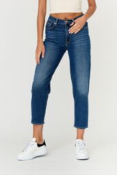 7 FOR ALL MANKIND Granatowe jeansy damskie MALIA