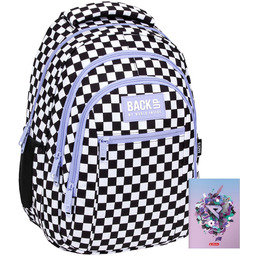Backup 2w1 Plecak Młodzieżowy Zeszyt W Kratkę Szachownica