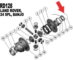 Clip / sprężyna do pierścienia ciśnieniowego blokady RD128