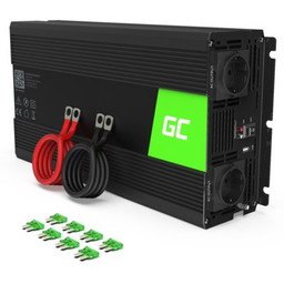 GREENCELL Przetwornica 12V na 230V 1500W/3000W Czysta sinusoida