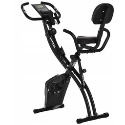 Rower Stacjonarny 2w1 Składany Magnetyczny Czarny PAKO A90-196