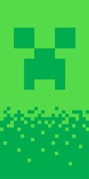 Ręcznik kąpielowy plażowy CREEPER MINECRAFT 70x140
