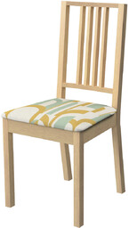 Pokrowiec na siedzisko Börje, miętowo-żółte wzory na kremowym