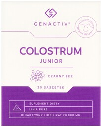 Genactiv Colostrum Junior Czarny bez, 30 saszetek