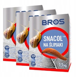 Zestaw x3 Bros Snacol 1100g Granulat Na Ślimaki