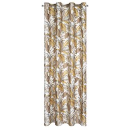 Design 91 Zasłona 140x250 Bari biała ruda liście