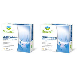 Zestaw NATURELL Glukozamina+C, 2x100tabletek
