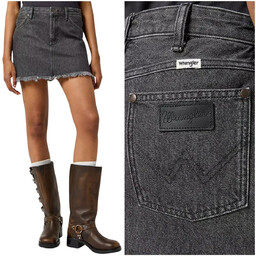 Wrangler Denim Mini Skirt krótka jeansowa spódnica